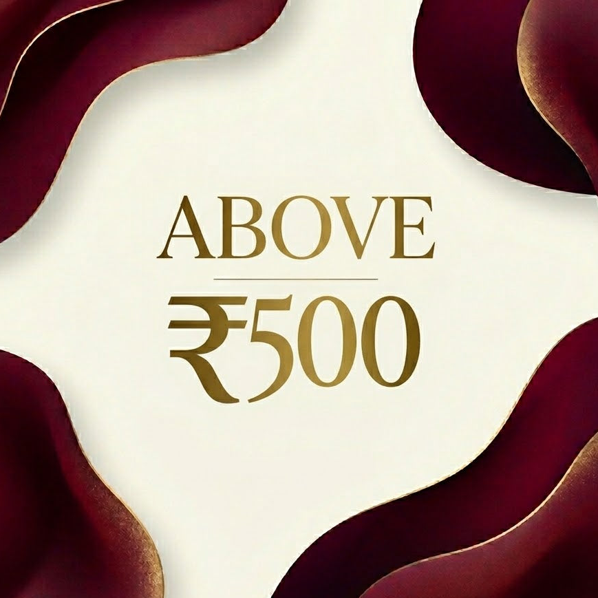 Above ₹500