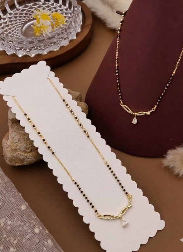 Shimmering Teardrop Mangalsutra