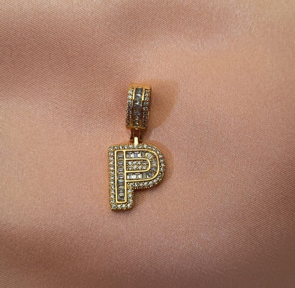 Microgold plated alphabets